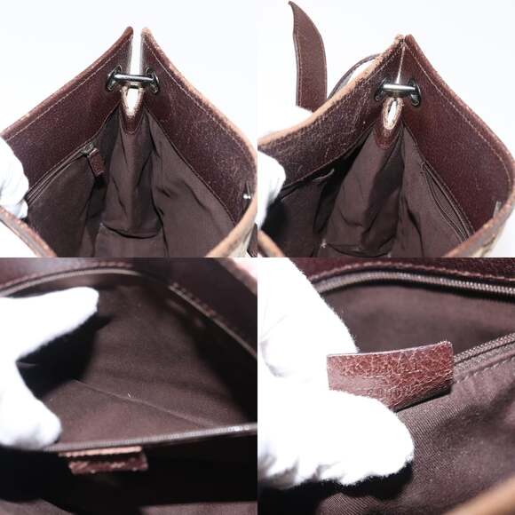 GUCCI GG Canvas Shoulder Bag Beige Silver - Picture 12 of 12